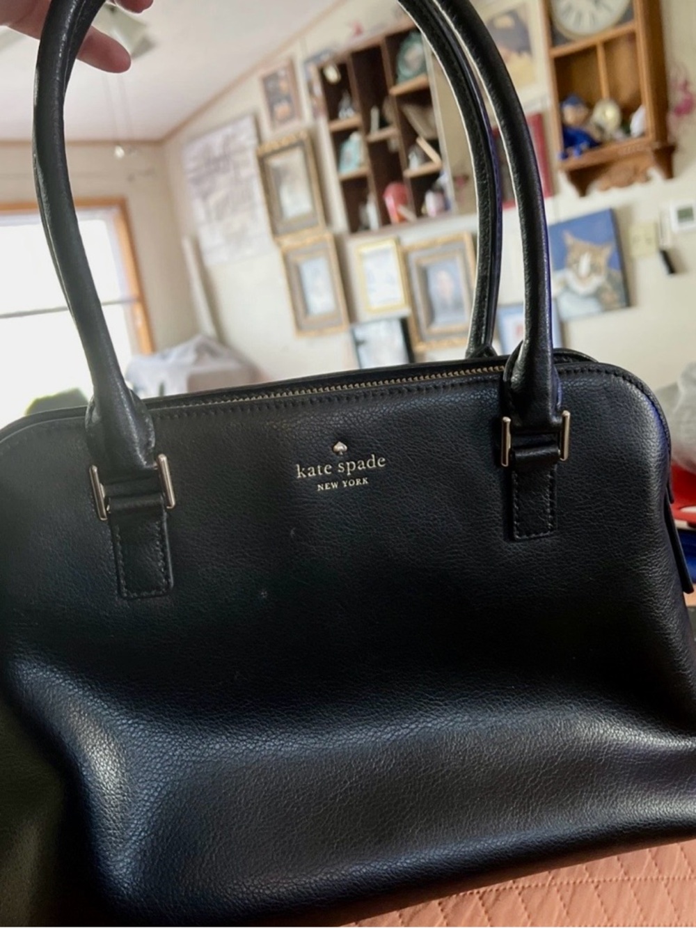 Kate Spade Greene Street Mariella Black Leather Shoulder Bag